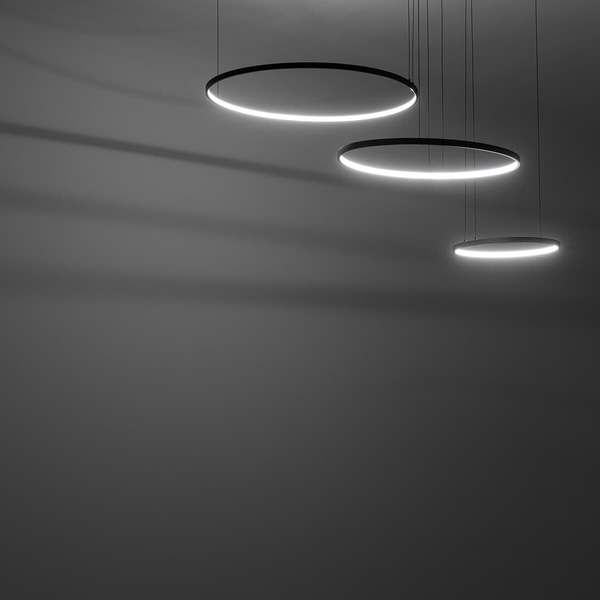 Lampa wisząca do salonu ring Circolo 10817 Nowodvorski LED 45W 3000K czarna