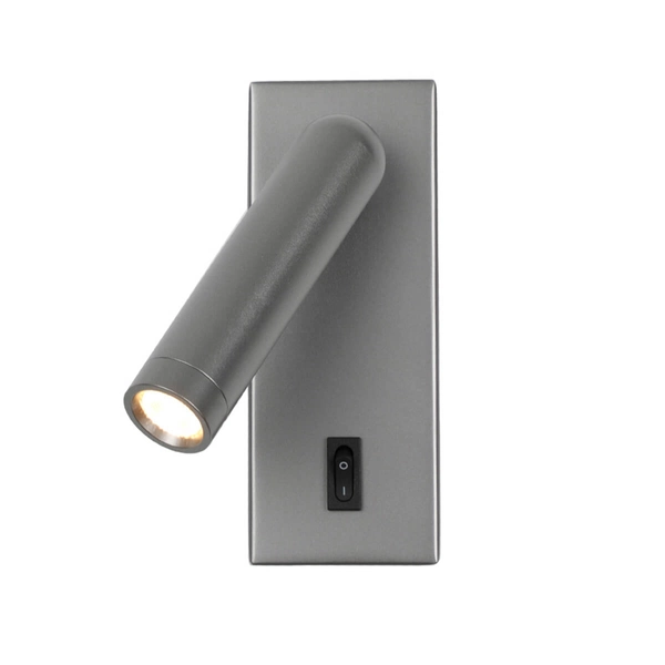 Nowoczesna ścienna lampa Nova WL-46376-1-GR LED 2,5W 3000K tuba szara