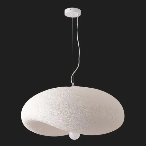 Lampa zwisająca Stone DN429-600 Step kamień grzyb kapelusz do salonu biała
