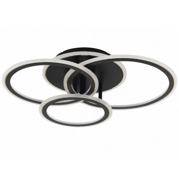 Ringowa lampa sufitowa Lunar MS238130-BK LED 55W 3000-6000K czarny