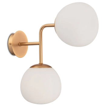 Modernistyczna LAMPA ścienna ERICH MOD221WL-02G Maytoni szklane kule kinkiet mosiądz
