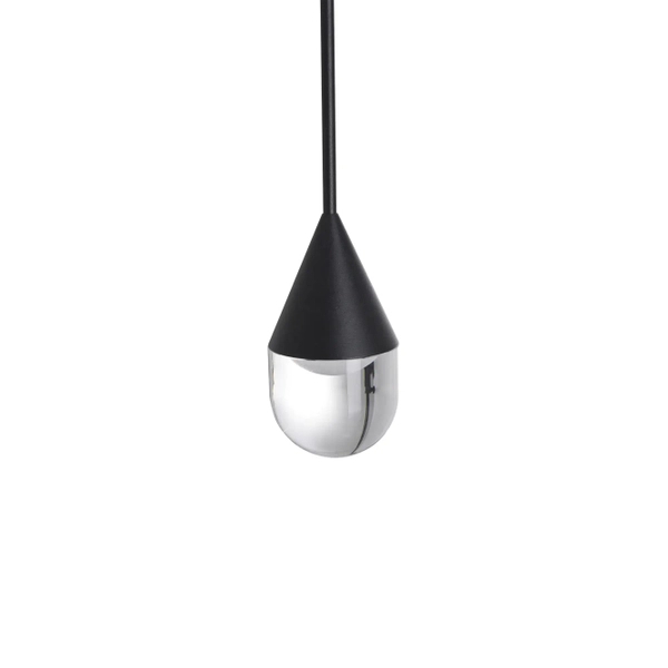 Wisząca lampa Nata PL0104-BK Yaskr LED 6W 3000K przezroczysta czarna