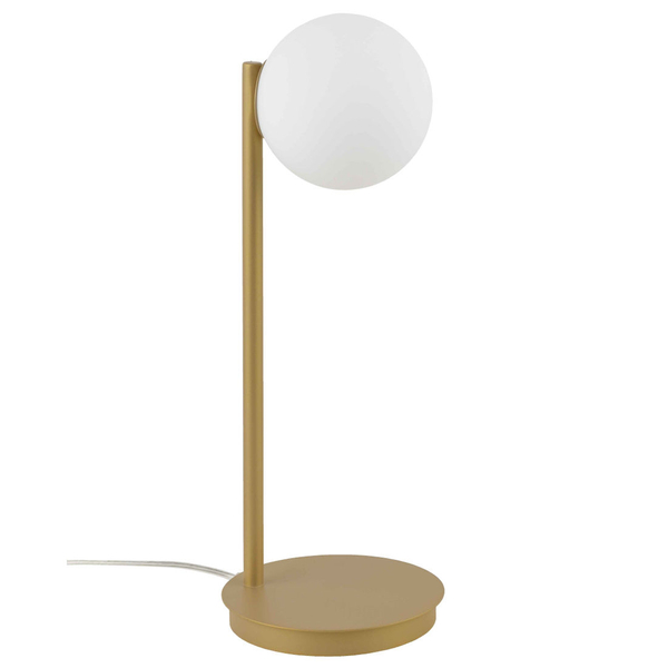 Biurkowa LAMPKA loftowa GAMA 50274 Sigma stojąca LAMPA stołowa kula ball biała