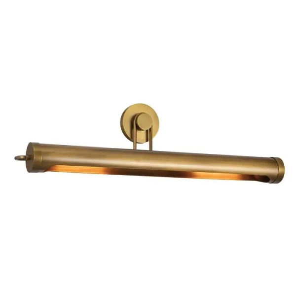 Obrazowa lampa ścienna Wynwood QN-WYNWOOD-PL-L-VBS podłużna mosiądz
