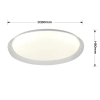 Okrągły plafon Tenaro LP-9465/1C-40 WH LED 25W 3000-6000K biały