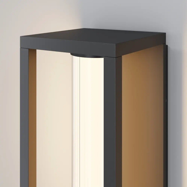 Zewnętrzny kinkiet ścienny Expo O480WL-L12B3K LED 12W 3000K IP54 czarna