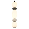 Wisząca lampa ceramiczna Balos PND-94921-3V-BK LED 14W 3000K szary czarny