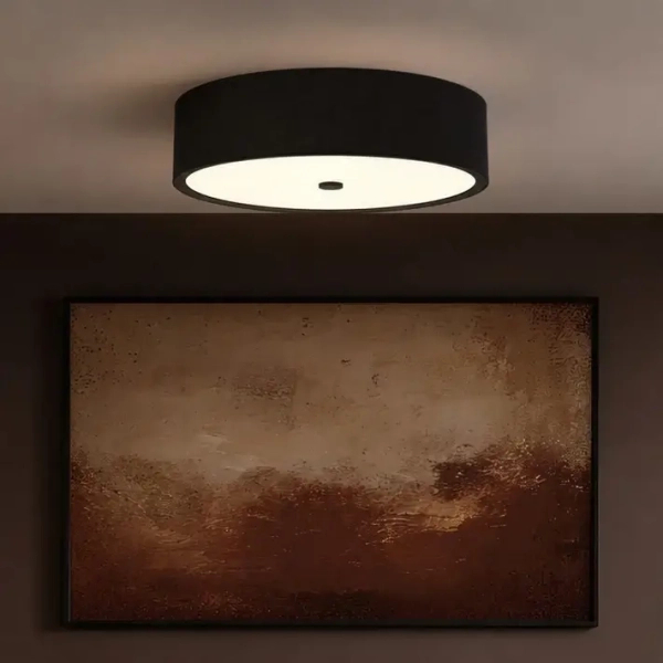 Lampa sufitowa Zalindro czarna biała złota OR86621 4xE27 tkaninowa