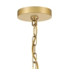 Wisząca lampa Welsh QN-WELSH-P-WHT LED 15W 3000K dyski złote białe