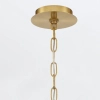 Lampa wisząca Nottingham QN-NOTTINGHAM-5P-AB retro złoty przezroczysty