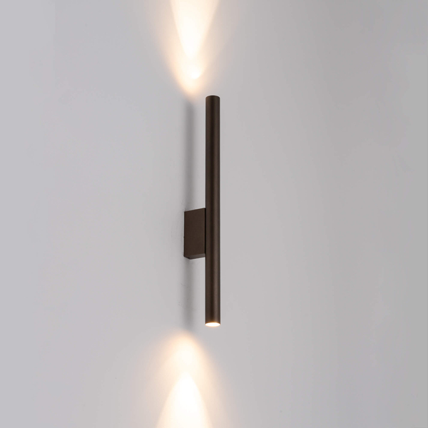 Metalowy kinkiet minimalistyczny Laser 10563 Nowodvorski brązowy