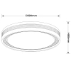 Natynkowy plafon ledowy Ronda LP-9587/1C-40 WH LED 25W 3000-6000K biały