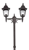 Lampa do ogrodu podwójna Chapel CP8-BLACK Elstead maszt czarna