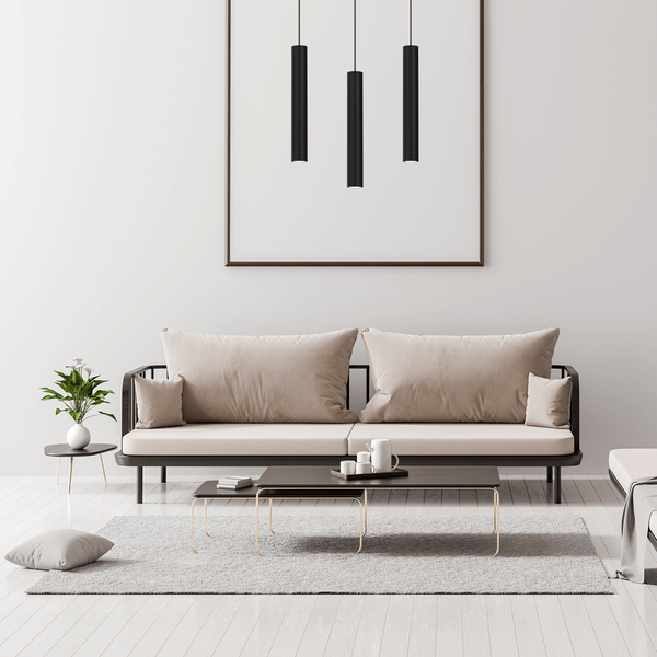 Klasyczna wisząca lampa Hudson MLP8792 metalowa czarna
