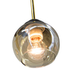 Lampa sufitowa potrójna Alice 6303/3 TR BL sypialniana kulista czarno złota
