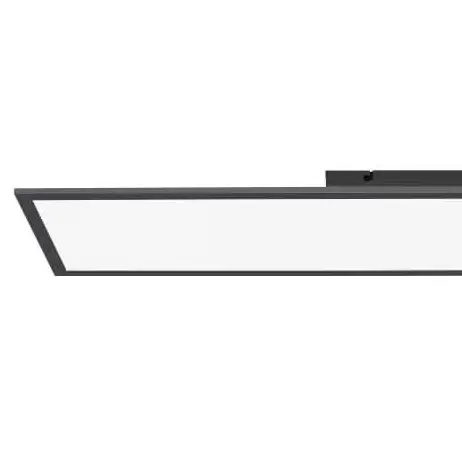 Prostokątny plafon pokojowy Flat LED 24W ściemnialny czarny
