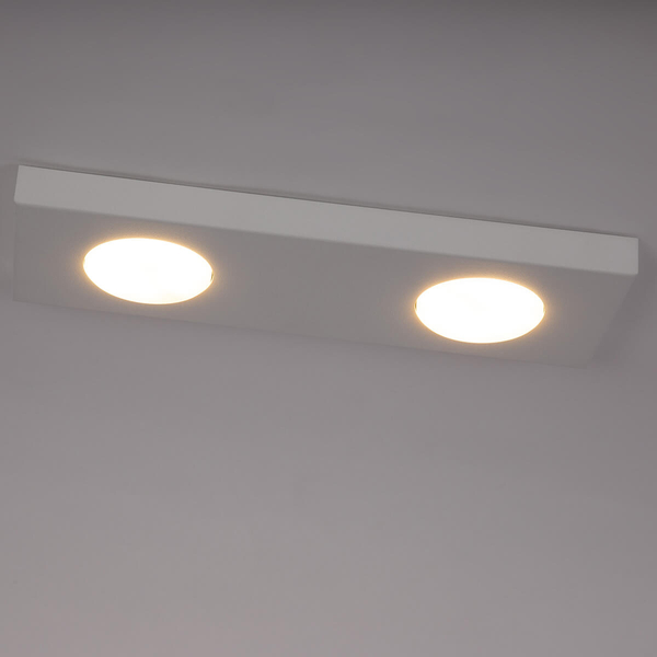 Podłużna lampa nasufitowa Hero 40997 prostokąt do jadalni biała