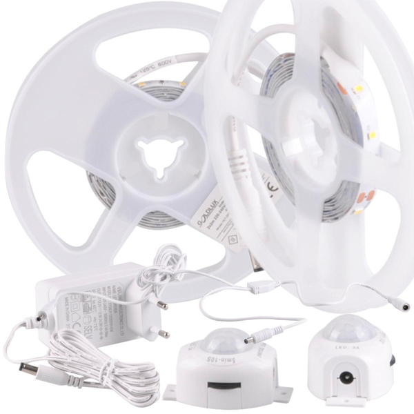 Taśma LED 316400 16,5W 4000K 2x2m z czujnikiem ruchu i zmierzchu biała