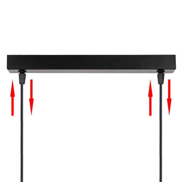 Kuchenna lampa Bistro 32-00538 szklane klosze brązowa czarna