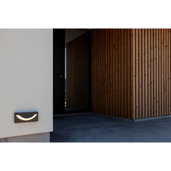 Metalowa lampa elewacyjna Lups 6402801118 IP54 LED 14W 3000K szary