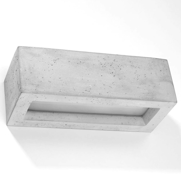 Betonowy kinkiet sypialniany SL.0992 prostokątna lampa
