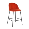 Krzesło barowe Alyssa S4584 SAFFRON SEVEN Richmond Interiors metalowe czerwone
