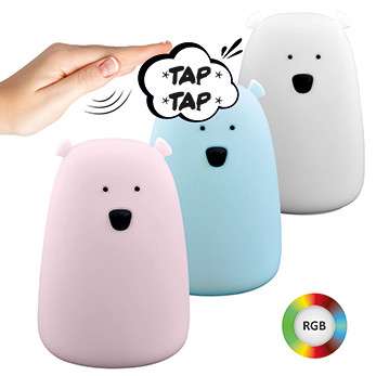 Dziecięca lampka biurkowa MIŚ TAP TAP 312969 0,4W 3000K animals niebieska