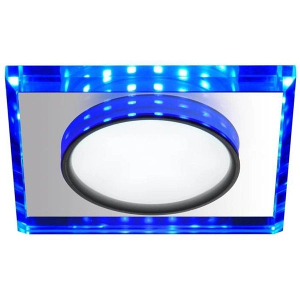 Lampa sufitowa kwadratowa 2263892 Candellux LED 8W 6500K chrom niebieska