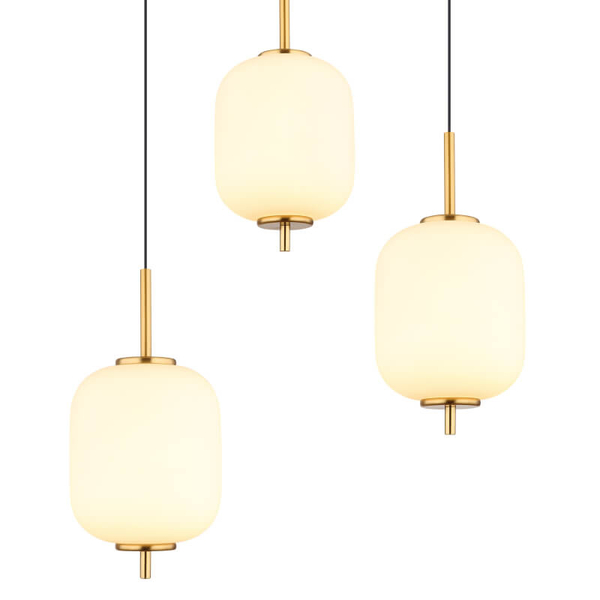 Wisząca lampa nad stół Ewald 15217-6 LED 40W 3000K kule mosiądz