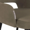 Krzesło jadalniane Antony S4590 SHITAKE SEVEN Richmond Interiors welurowe czarne khaki