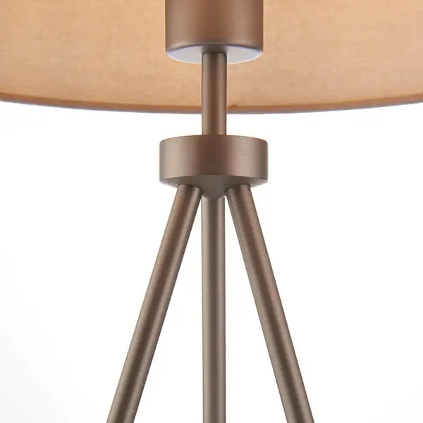 Stołowa lampka do sypialni Tri 66986 trójnóg nikiel szary