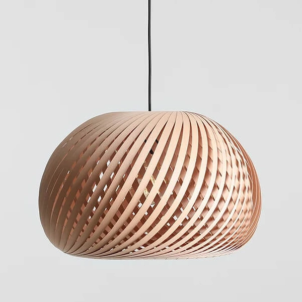 Lampa drewniana nad stół Nature 1123G_L Aldex wisząca naturalny