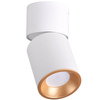 Regulowana lampa sufitowa Nixa downlight tuba biała złota