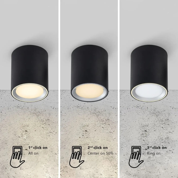 Sufitowa lampa tuba Fallon 47550103 LED 5,5W 2700K czarny