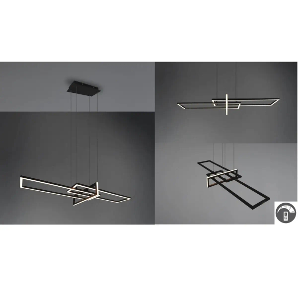 Nowoczesna lampa SALINAS 320310332 czarna LED 34W 3000K 150cm