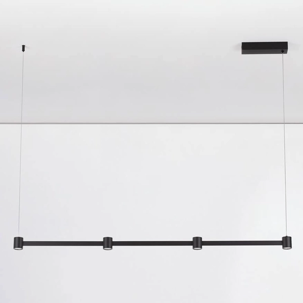 Lampa zwisająca na listwie PISCO LE44355 LED 24W 3000K podłużna czarna