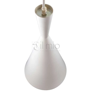 LAMPA wisząca MODERN 306777 Polux metalowa OPRAWA skandynawska ZWIS stożek biały złoty