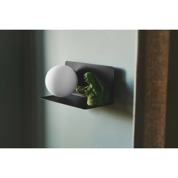 Kinkiet ścienny kulisty LILIBETH 2312931003 szklany czarny