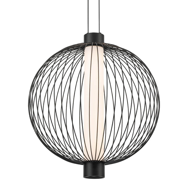 Druciana lampa wisząca Kyoto ML0526 Milagro LED 32W 3000K czarny
