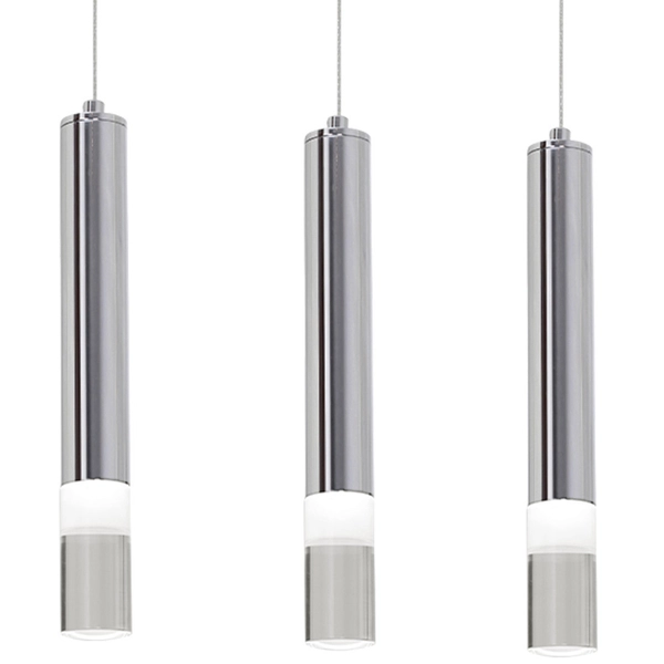 LAMPA wisząca ICE ML323 Milagro zwis OPRAWA listwa sufitowa LED 25W 4000K tuby sople chrom