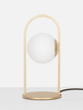 Złota lampa stołowa YARA LE42734 LED 5W 3000K do pokoju kulista ball