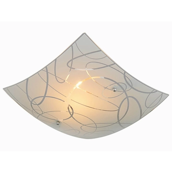 Sufitowa lampa szklana SPIRELLI 604400101 do salonu biały