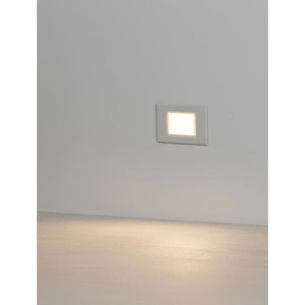 Naścienna lampa podtynkowa LAVERNO LE75325 LED 3W 3000K IP65 biała