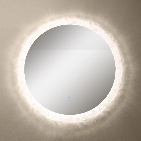 Dekoracyjne lustro łazienkowe D2309 LED 24W 3000-6000K IP44 przezroczyste