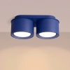 Podwójna lampa sufitowa MODO niebieska SL.2459 2xGx53 tubki