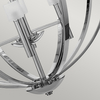Okrągła lampa wisząca QN-MONDO8 okrąg geometryczna chrom