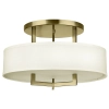 Sufitowa lampa do salonu Hampton HK-HAMPTON-SF-BB okrągła mosiądz