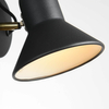 Industrialna LAMPA ścienna ASTAMA LP-1122/1W BK Light Prestige metalowa OPRAWA kinkiet regulowany czarny