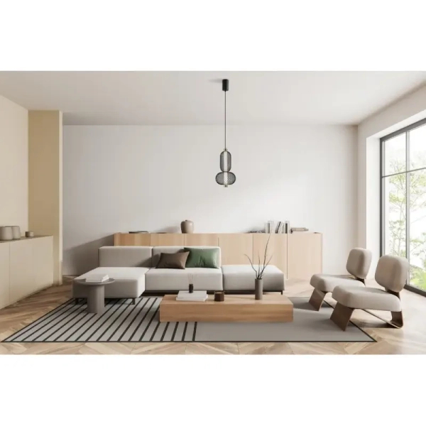 Zwisająca lampa Marco PND-84283-2-BK Italux LED 10W 3000K koszyk czarna
