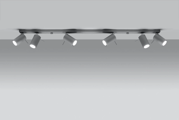 LAMPA sufitowa SPARK SL.0454 regulowana OPRAWA listwa SPOT metalowe tuby szare